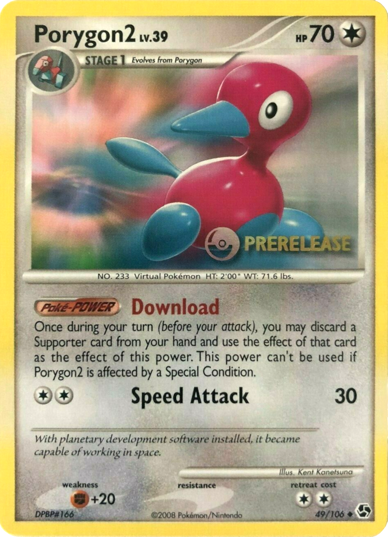 Porygon2 - 49/106 (Prerelease) - Diamond and Pearl Promos
