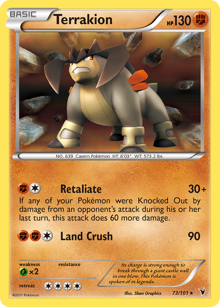 Terrakion/101 - Noble Victories Holofoil