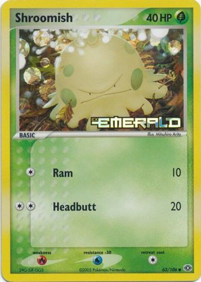 Shroomish/106 - Emerald Reverse Holofoil
