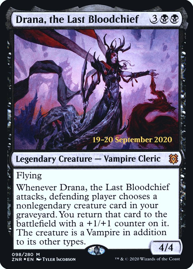 Drana, the Last Bloodchief (PRE-098) - Zendikar Rising Promos Foil