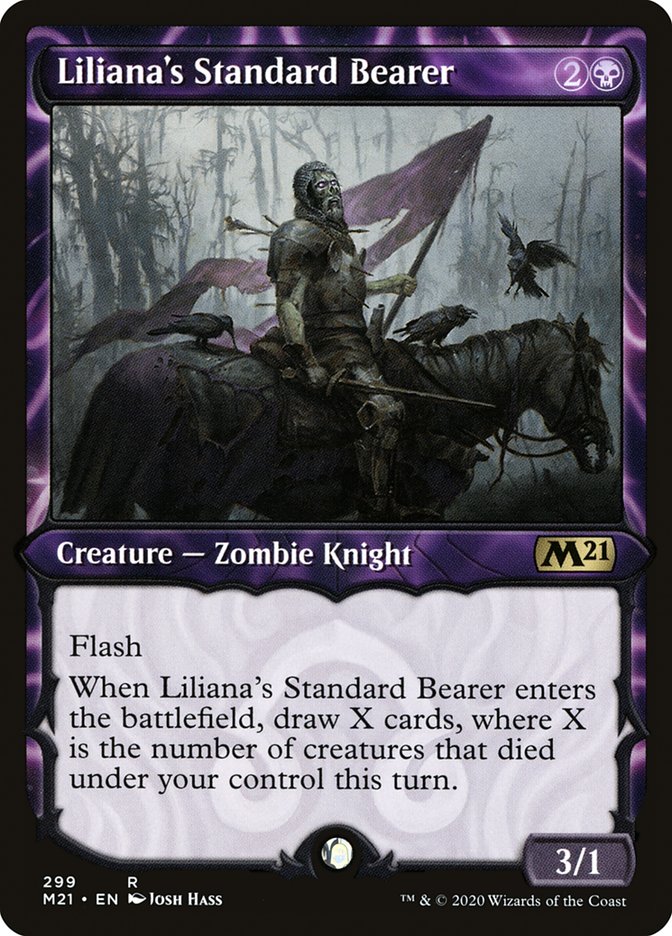 Liliana's Standard Bearer (Showcase) (M21-299) - Core Set 2021: (Showcase)