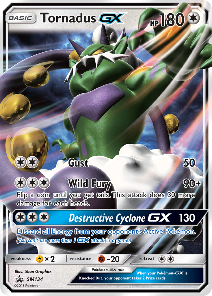 Tornadus GX - SM134/248 - SM Promos Holofoil