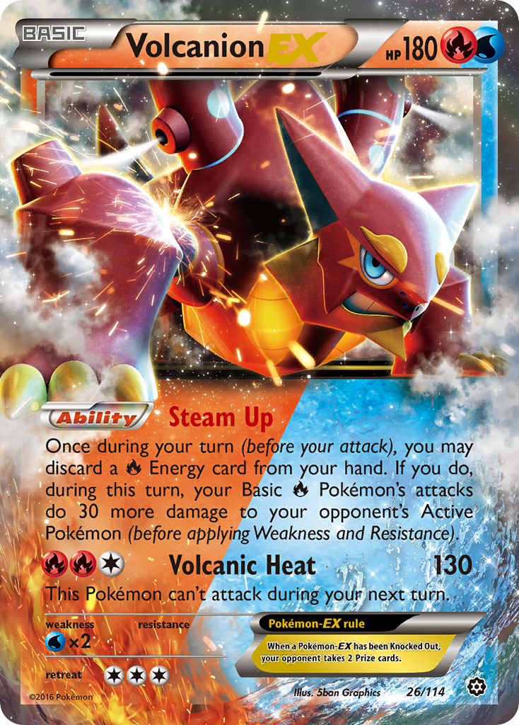 Volcanion EX 26/114 - XY  Steam Siege Holofoil