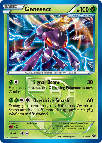 Genesect (Team Plasma) - BW86/101 - Black and White Promos Holofoil