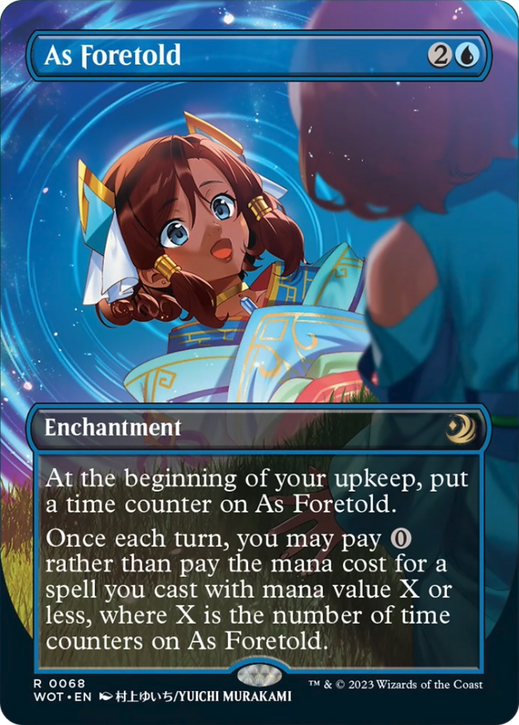 As Foretold (Anime Borderless) (Confetti Foil) (WOT-088) - Wilds of Eldraine: Enchanting Tales (Borderless) Foil