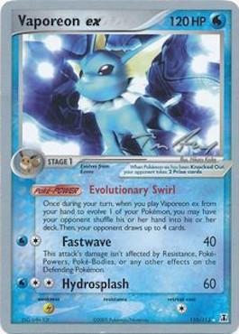 Vaporeon ex - 2007 (Tom Roos) 110 - World Championship Decks