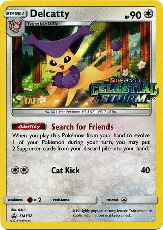 Delcatty - SM132 (Prerelease) [Staff] - SM Promos Holofoil