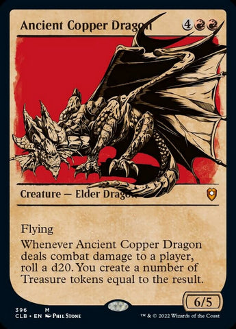 Ancient Copper Dragon (Showcase) (CLB-396) - Commander Legends: Battle for Baldur's Gate: (Showcase)