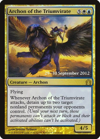 Archon of the Triumvirate (PRE-142) - Return to Ravnica Promos Foil