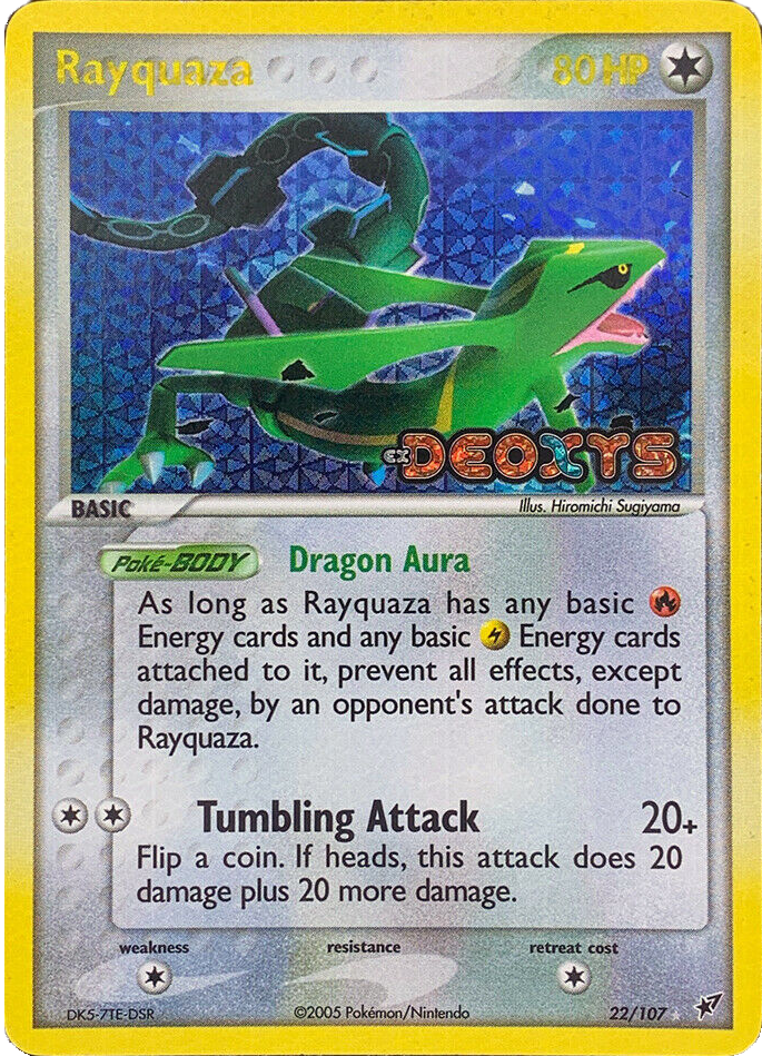 Rayquaza/107 - Deoxys Reverse Holofoil