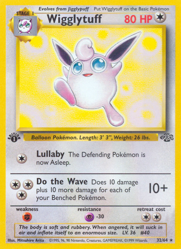 Wigglytuff (32) 32/64 - Jungle 1st Edition