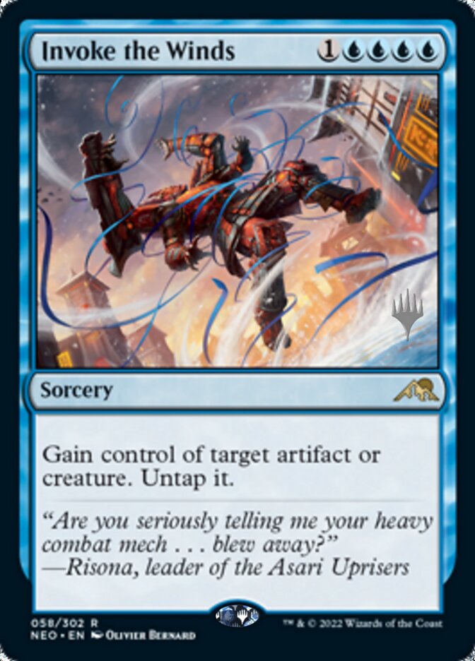 Invoke the Winds (PPNEO-058) - Kamigawa: Neon Dynasty Promos