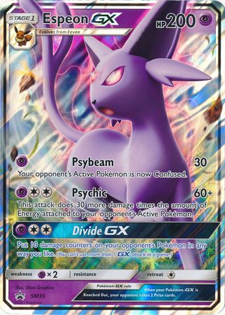 Espeon GX - SM35 (SM Black Star Promos) - Jumbo Cards Holofoil