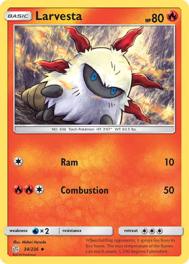 Larvesta 34/236 - SM  Cosmic Eclipse