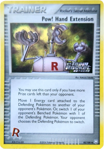 Pow! Hand Extension 85/109 - Team Rocket Returns Reverse Holofoil