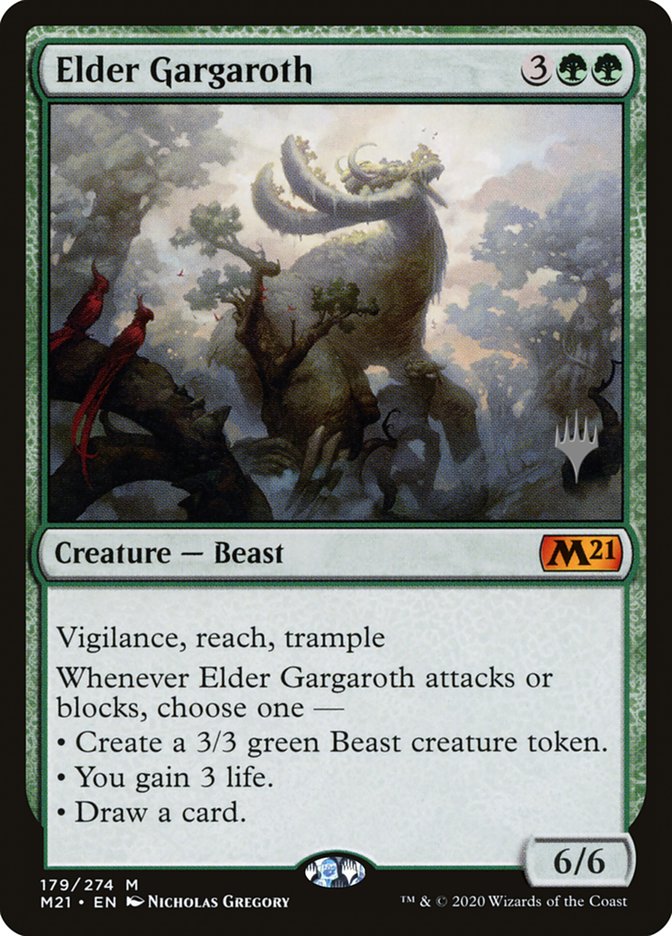 Elder Gargaroth (PPM21-179) - Core Set 2021 Promos