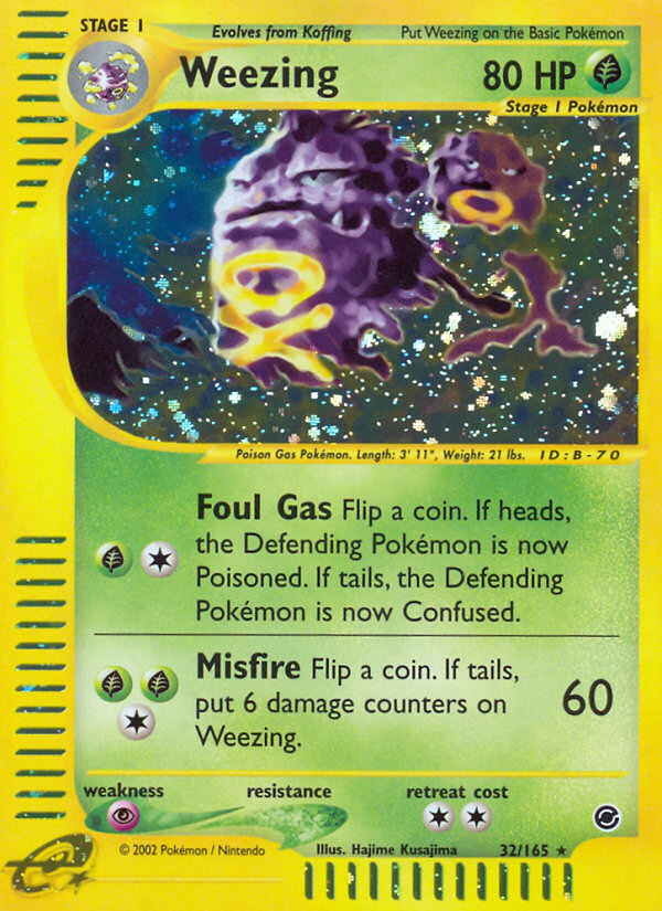 Weezing (32) - 32/165 Expedition - Holo Rare