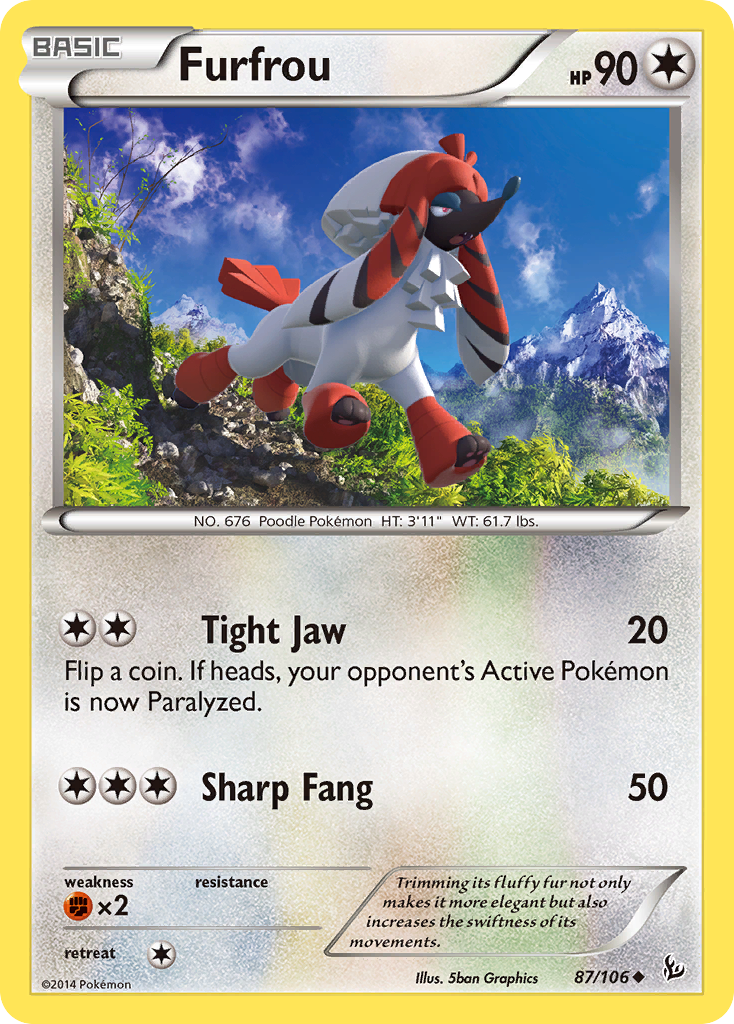 Furfrou 87/106 - XY  Flashfire