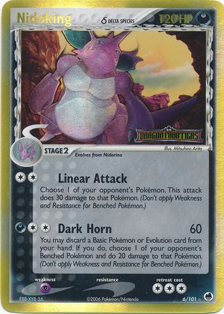 Nidoking (Delta Species)/101 - Dragon Frontiers Reverse Holofoil
