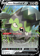 Galarian Stunfisk V 128/189 - SWSH03 Darkness Ablaze Holofoil