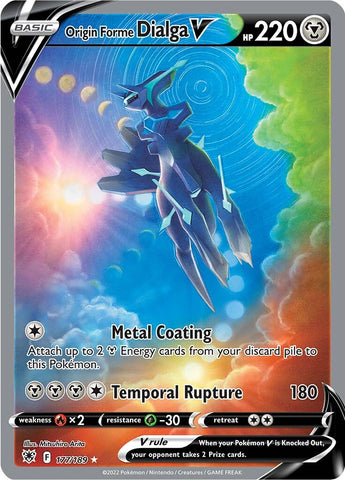 Origin Forme Dialga V (Alternate Full Art) 177/189 - SWSH10 Astral Radiance Holofoil