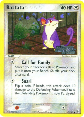 Rattata - 072/109 72/109 - Team Rocket Returns Reverse Holofoil