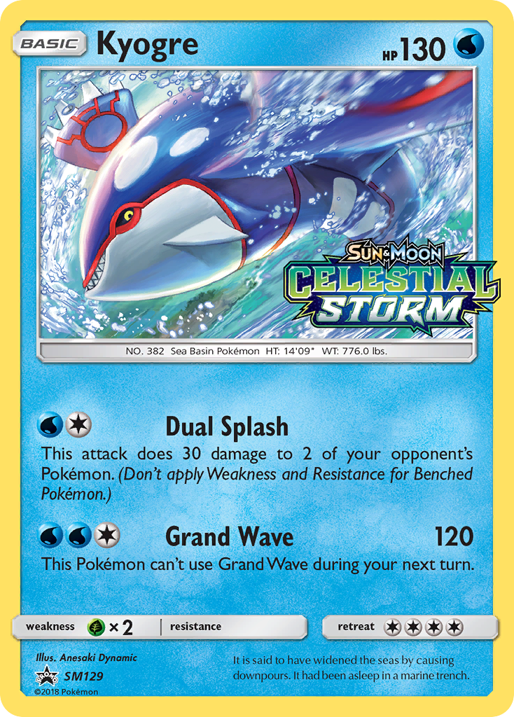 Kyogre - SM129 (Prerelease)/248 - SM Promos Holofoil