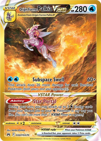 Origin Forme Palkia VSTAR (Secret) GG67/70 - SWSH Crown Zenith Galarian Gallery Holofoil