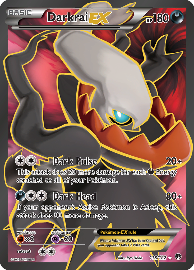 Darkrai EX (Full Art) 118/122 - XY  BREAKpoint Holofoil