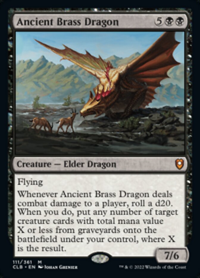 Ancient Brass Dragon (CLB-111) - Commander Legends: Battle for Baldur's Gate