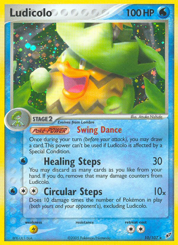 Ludicolo - 010/107/107 - Deoxys Holofoil