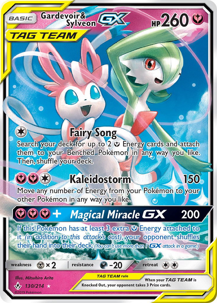 Gardevoir & Sylveon GX 130/214 - SM  Unbroken Bonds Holofoil