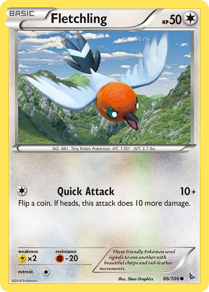 Fletchling 86/106 - XY  Flashfire