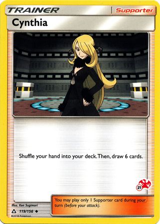 Cynthia - 119/156 (#21 Charizard Stamped) 119 - Battle Academy