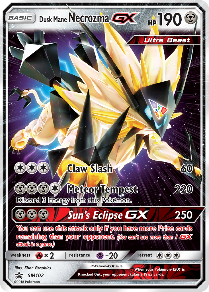 Dusk Mane Necrozma GX - SM102 SM102/248 - SM Promos Holofoil
