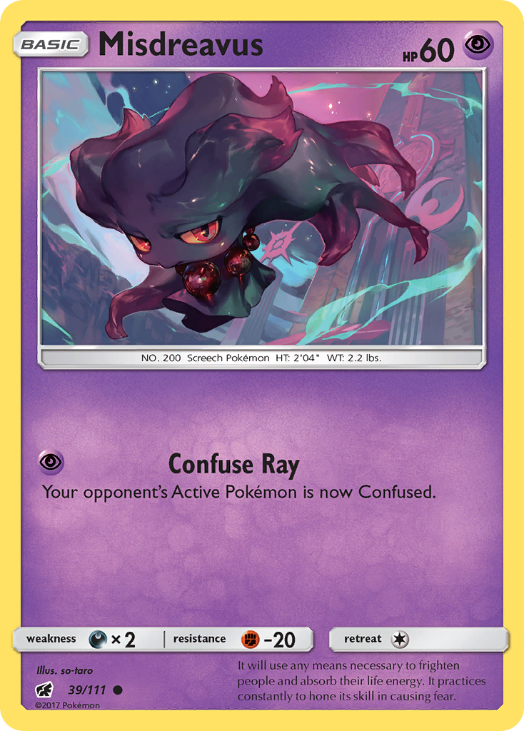 Misdreavus 39/111 - SM  Crimson Invasion