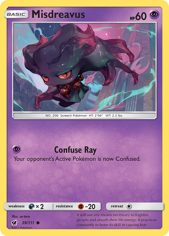 Misdreavus 39/111 - SM  Crimson Invasion