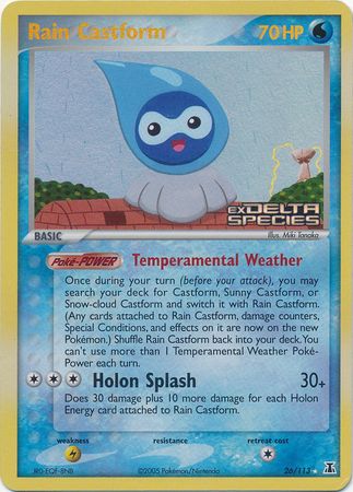 Rain Castform 26/113 - Delta Species Reverse Holofoil