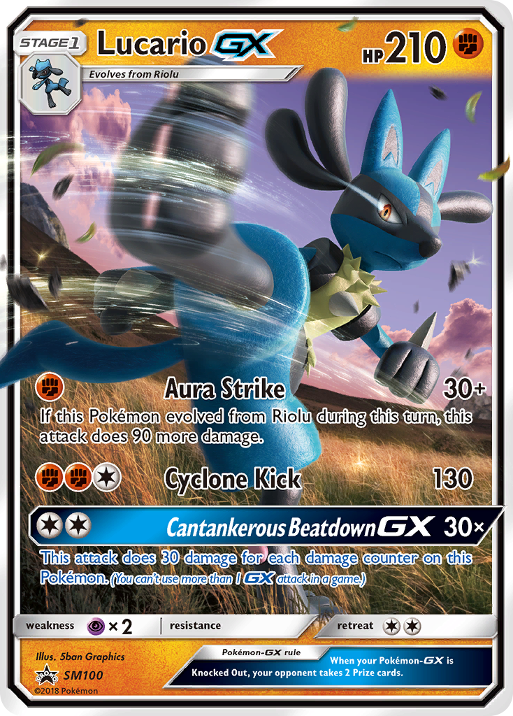 Lucario GX - SM100 SM100/248 - SM Promos Holofoil