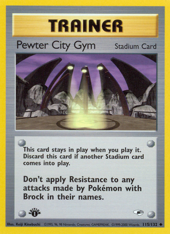 Pewter City Gym 115/132 - Gym Heroes 1st Edition