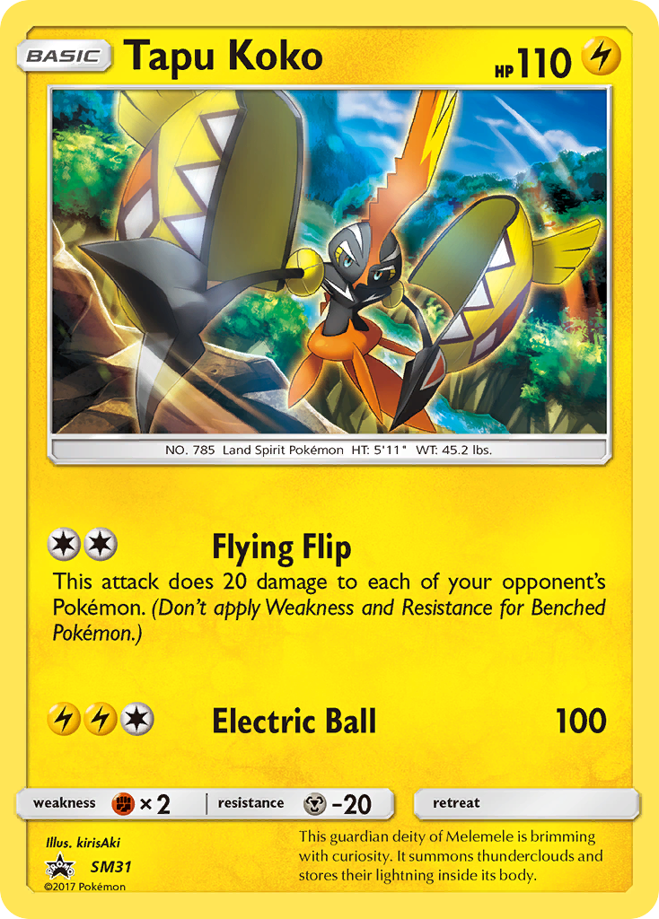 Tapu Koko - SM31 SM31/248 - SM Promos Holofoil