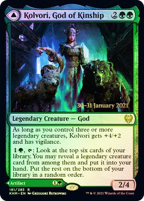 Kolvori, God of Kinship (PRE-181) - Kaldheim Promos Foil