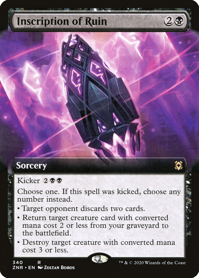 Inscription of Ruin (Extended Art) (ZNR-340) - Zendikar Rising: (Extended Art)