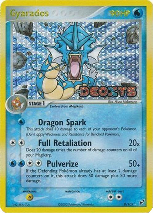 Gyarados/107 - Deoxys Reverse Holofoil